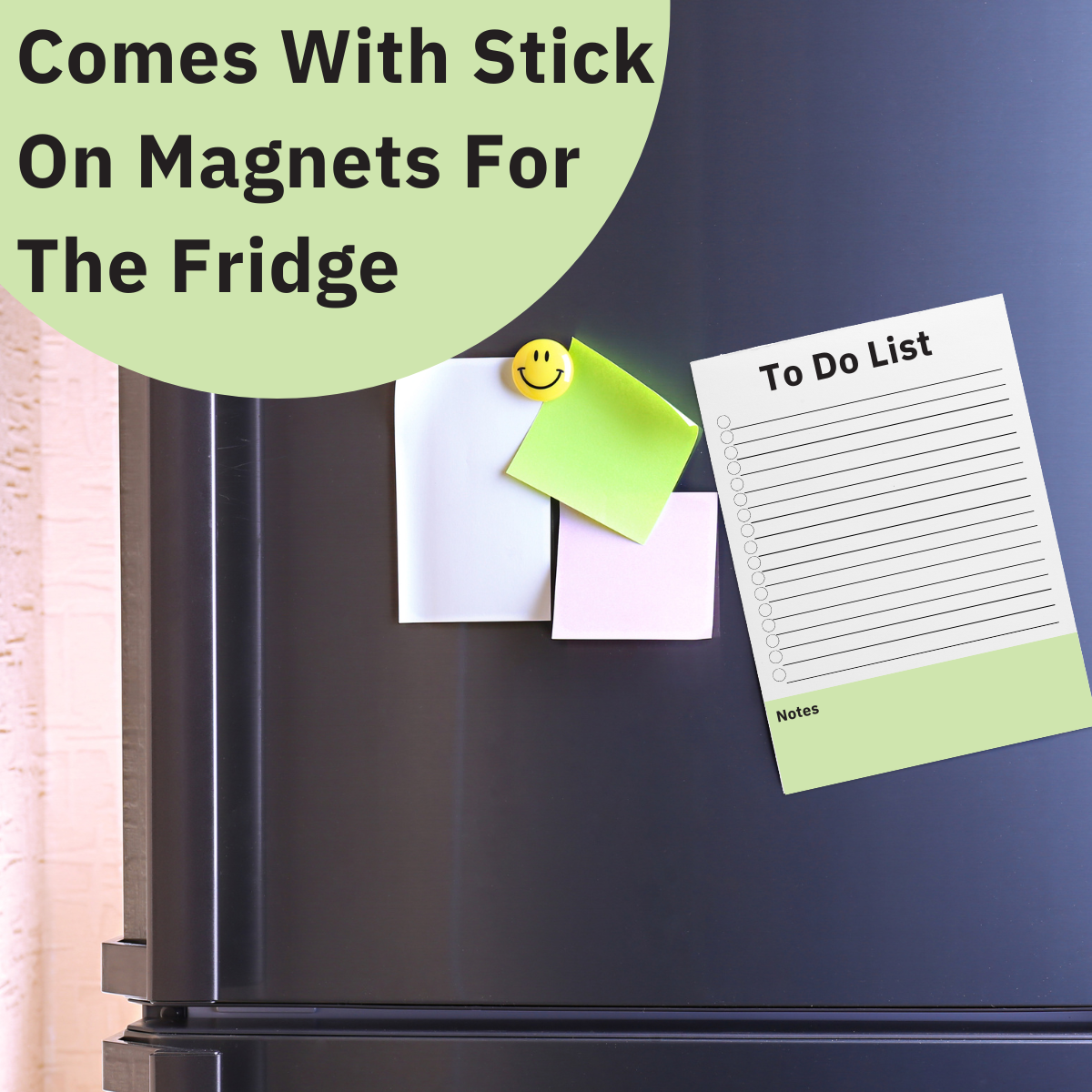 A5 To Do List Note Pad - Comes With Stick On Magnets For Fridge Notebook