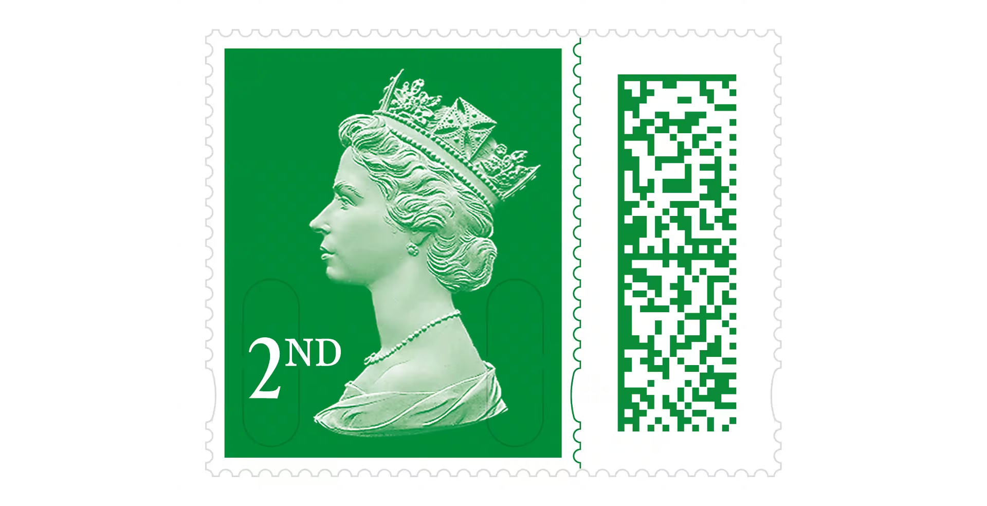 20 X 2nd Second Class Royal Mail Postage Stamps Green Barcoded 20-x-2nd-second-class-royal-mail-postage-stamps-green-barcoded