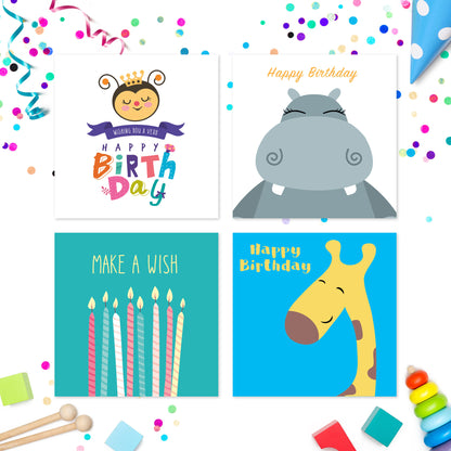 20 x Birthday Cards Multi Pack For Kids Volume 1