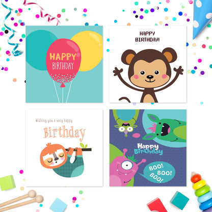20 x Birthday Cards Multi Pack For Kids Volume 1