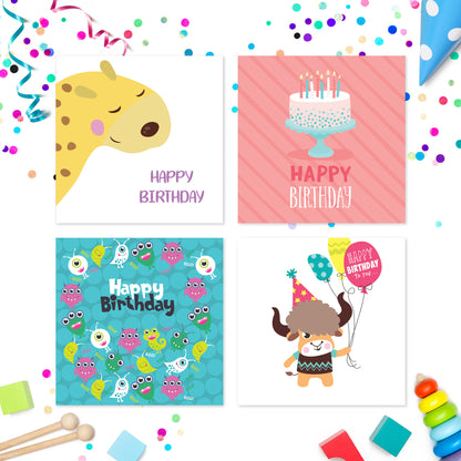 20 x Birthday Cards Multi Pack For Kids Volume 1