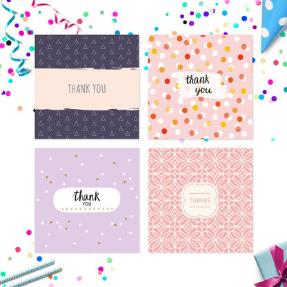 20 x Thank You Cards | Assorted Multi Bulk Pack | By Wonder Cards