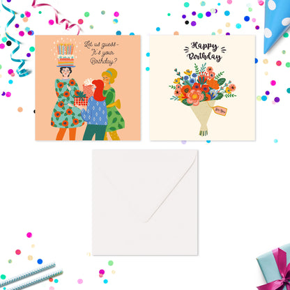 Pack of birthday cards Volume 3 – card designs 9 and 10