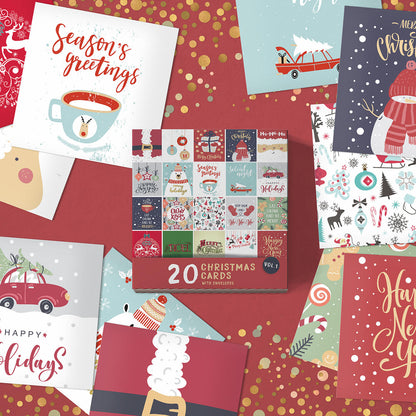 Pack of Christmas cards Volume 1 – 20 cards and envelopes