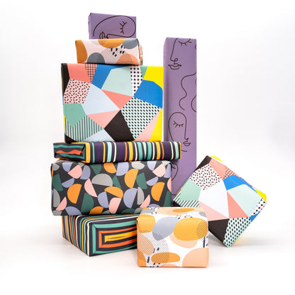 Wrapping paper pack – 20 sheets 50 x 70cm with gift tags
